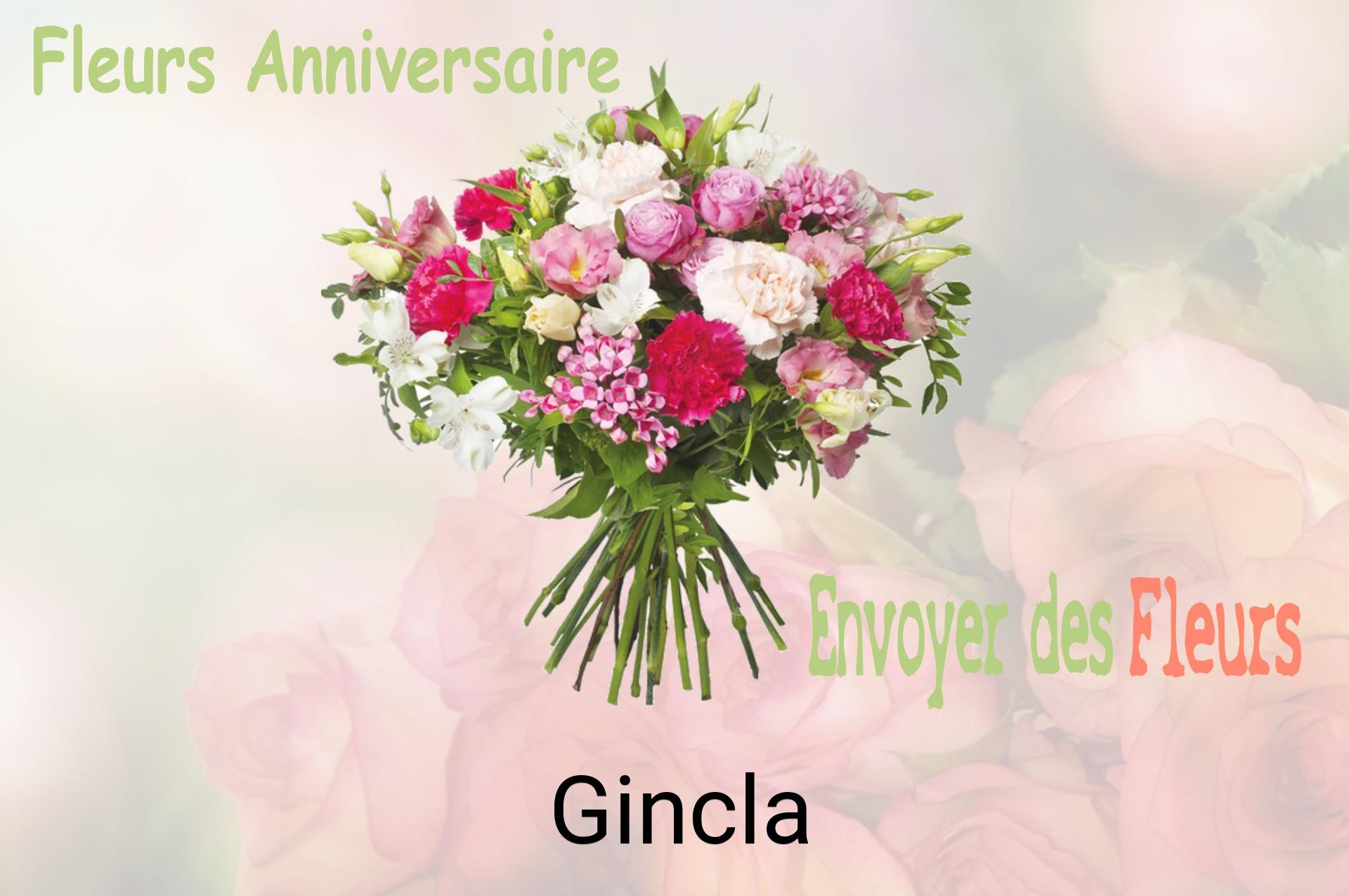 Bouquet de fleurs d’anniversaire livré à Gincla